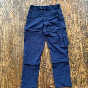 Outdoor Voices Dark Blue RecTrek Zip-Off Pant